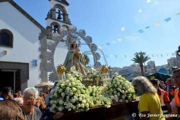 Procesión de la Inmaculada Concepción en Jinámar (Foto Francisco Javier Santana)